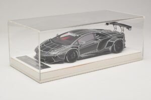 Lamborghini Aventador Liberty Walk TRON Блестящо Черно JUC 1:18 J32-14 Смола — снимка 6 от 7