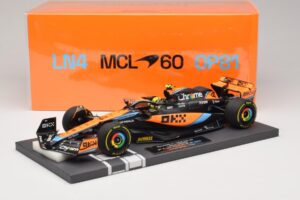 McLaren MCL60 #4 L. Norris 2nd Place Hungarian GP 2023 Minichamps 1:18 537233004 Смола — снимка 7 от 7