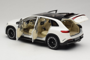 Mercedes EQS SUV X296 Manufaktur Diamond White NZG 1:18 B66960590 Метал — снимка 5 от 8