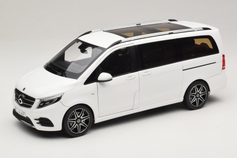 Mercedes V-Class W447 AMG Line Бял Norev 1:18 183876 Метал