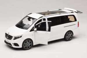 Mercedes V-Class W447 AMG Line Бял Norev 1:18 183876 Метал — снимка 2 от 8