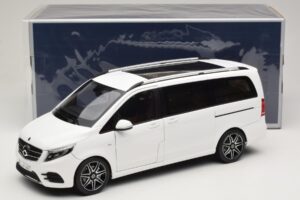 Mercedes V-Class W447 AMG Line Бял Norev 1:18 183876 Метал — снимка 8 от 8