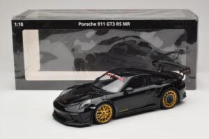 Porsche 911 992 GT3 RS Manthey Racing Черен със Златни Джанти Minichamps 1:18 MR-911-GT3RS-1804 Метал — снимка 6 от 6