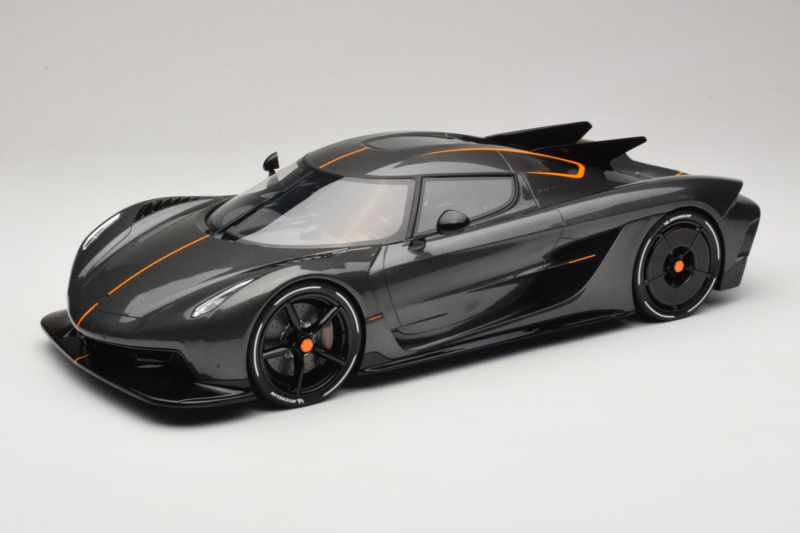 Koenigsegg Jesko Absolut 0-400-0 km/h Рекорд Graphite Grey GT Spirit 1:12 GT575 Смола