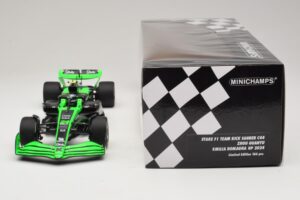 Stake Kick Sauber C44 G. Zhou Emilia Romagna GP 2024 Minichamps 1:18 117240124 Смола — снимка 6 от 7