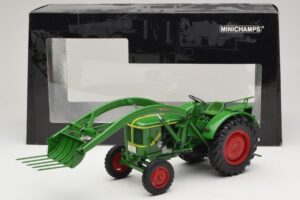 Deutz F2L 514 Трактор Челен Товарач Зелен Minichamps 1:18 109144071 Метал — снимка 6 от 6