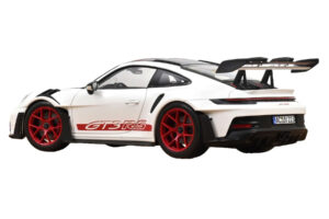 Porsche 911 992 GT3 RS Weissach Package Бял Pyro Red Norev 1:18 187373 Метал — снимка 3 от 3