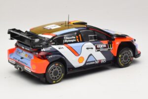 Hyundai i20 N Rally1 #1 T. Neuville / M. Wydaeghe Safari Rally Kenya 2025 IXO 1:18 18RMC247B Метал — снимка 2 от 6