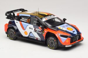 Hyundai i20 N Rally1 #1 T. Neuville / M. Wydaeghe Safari Rally Kenya 2025 IXO 1:18 18RMC247B Метал — снимка 4 от 6