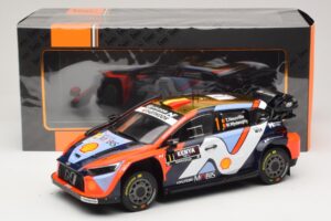 Hyundai i20 N Rally1 #1 T. Neuville / M. Wydaeghe Safari Rally Kenya 2025 IXO 1:18 18RMC247B Метал — снимка 6 от 6