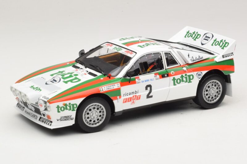Lancia 037 #2 A. Bettega / M. Perissinot Rally San Marino 1984 Kyosho 1:18 08306F Метал