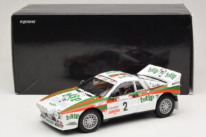 Lancia 037 #2 A. Bettega / M. Perissinot Rally San Marino 1984 Kyosho 1:18 08306F Метал — снимка 8 от 8