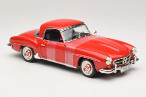 Mercedes 190 SL W121 Купе Червен ERTL 1:18 7465 Метал — снимка 4 от 6