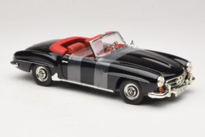 Mercedes 190 SL W121 Родстер Черен ERTL 1:18 7464 Метал — снимка 4 от 6