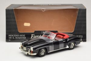 Mercedes 190 SL W121 Родстер Черен ERTL 1:18 7464 Метал — снимка 6 от 6