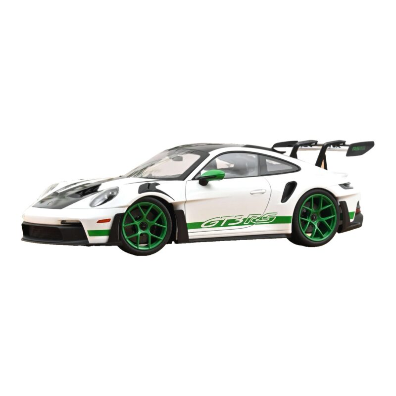 Porsche 911 992 GT3 RS Tribute to Carrera RS Бял Python Green Norev 1:12 127535 Метал