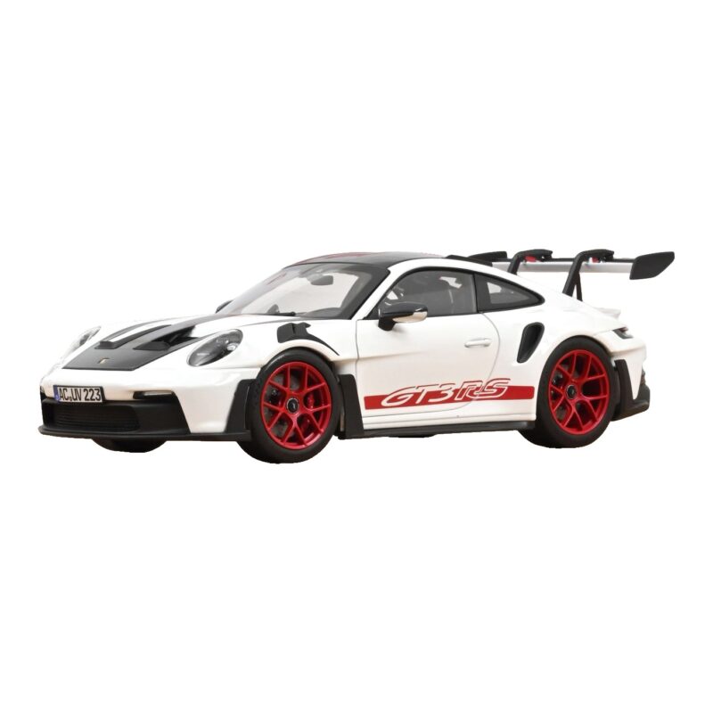 Porsche 911 992 GT3 RS Weissach Package Бял Pyro Red Norev 1:18 Porsche 911 992 GT3 RS Weissach Package Бял Pyro Red Norev 1:18 187373 Метал