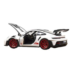 Porsche 911 992 GT3 RS Weissach Package Бял Pyro Red Norev 1:18 187373 Метал — снимка 2 от 3