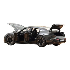 Porsche Taycan Turbo S Slate Grey Neo Norev 1:18 187654 Метал — снимка 2 от 5