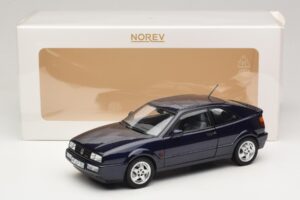 Volkswagen Corrado VR6 Aqua Blue Metallic Лимитирана Серия Norev 1:18 188660 Метал — снимка 8 от 8