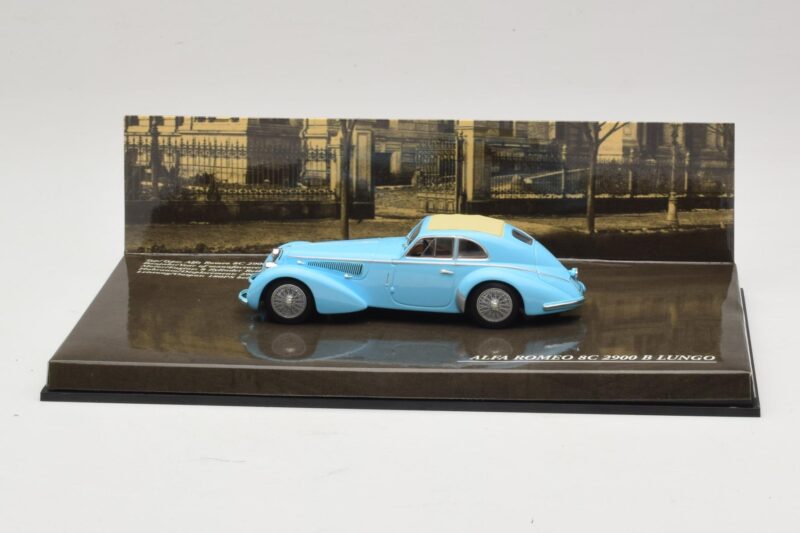 Alfa Romeo 8C 2900B Lungo Светлосин Minichamps 1:43 436120420 Метал