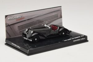 Audi Front 225 Roadster Черен Minichamps 1:43 437019131 Метал — снимка 2 от 5
