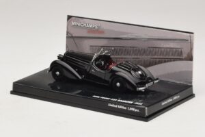 Audi Front 225 Roadster Черен Minichamps 1:43 437019131 Метал — снимка 3 от 5