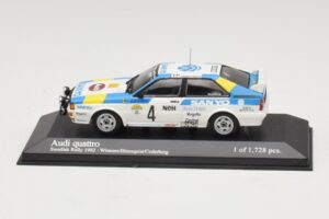 Audi Quattro #4 S. Blomqvist / B. Cederberg Rally Sweden Winner 1982 Minichamps 1:43 430821904 Метал