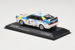 Audi Quattro #4 S. Blomqvist / B. Cederberg Rally Sweden Winner 1982 Minichamps 1:43 430821904 Метал — снимка 3 от 4