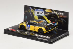 Audi R8 LMS GT3 #102 H-J. Stuck / H. Heyer Black Falcon 24 Hours of Nurburgring 2010 Minichamps 1:43 437101912 Метал — снимка 3 от 5