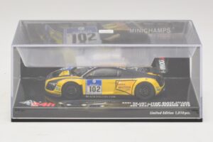 Audi R8 LMS GT3 #102 H-J. Stuck / H. Heyer Black Falcon 24 Hours of Nurburgring 2010 Minichamps 1:43 437101912 Метал — снимка 4 от 5