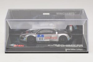 Audi R8 LMS GT3 #111 Metha / Breslin Black Falcon 24 Hours of Nurburgring 2010 Minichamps 1:43 437101911 Метал — снимка 4 от 5