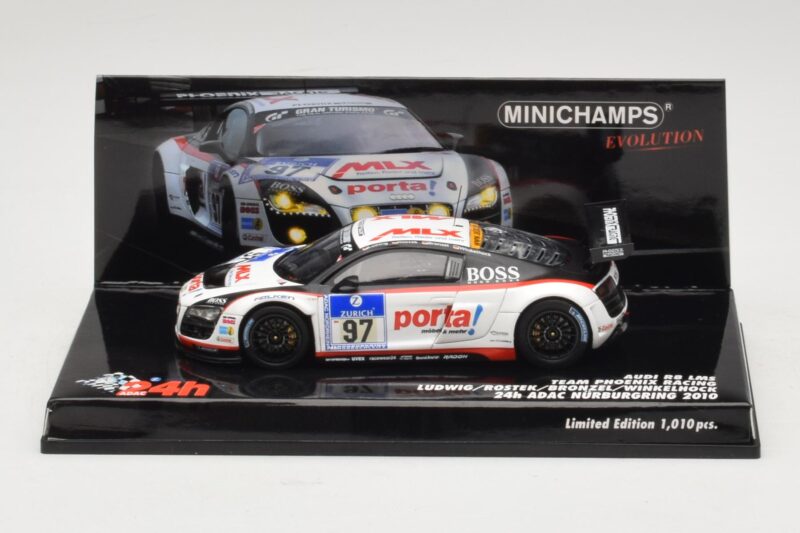 Audi R8 LMS GT3 #97 Phoenix Racing 24 Hours of Nurburgring 2010 Minichamps 1:43 437101997 Метал