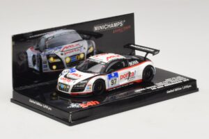 Audi R8 LMS GT3 #97 Phoenix Racing 24 Hours of Nurburgring 2010 Minichamps 1:43 437101997 Метал — снимка 2 от 5