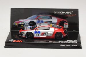 Audi R8 LMS GT3 #99 F. Biela / M. Fassler Phoenix Racing 24 Hours of Nurburgring 2010 Minichamps 1:43 437101999 Метал