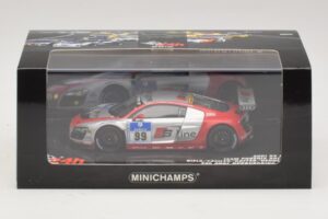 Audi R8 LMS GT3 #99 F. Biela / M. Fassler Phoenix Racing 24 Hours of Nurburgring 2010 Minichamps 1:43 437101999 Метал — снимка 5 от 5