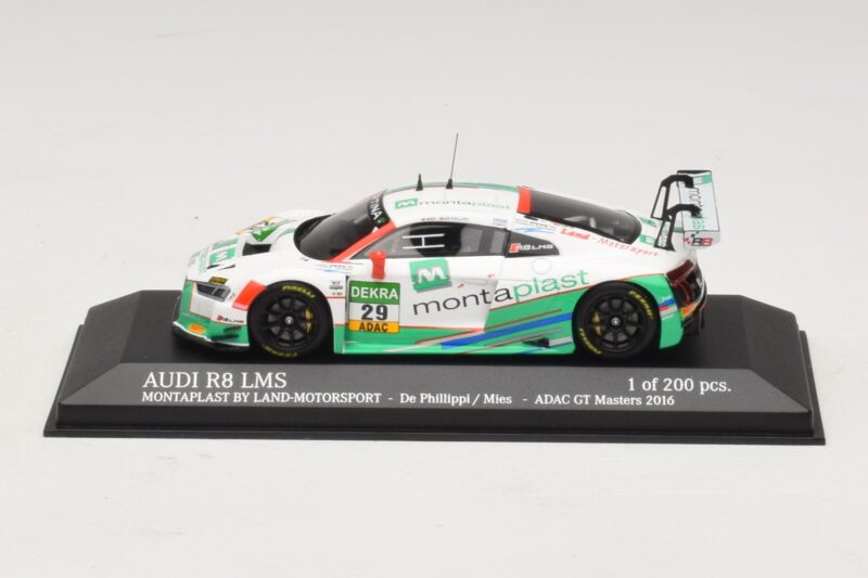 Audi R8 LMS Montaplast By Land-Motorsport #29 C. De Phillippi / C. Mies ADAC GT Masters 2016 Minichamps 1:43 Audi R8 LMS Montaplast By Land-Motorsport #29 C. De Phillippi / C. Mies ADAC GT Masters 2016 Minichamps 1:43 437161129 Метал
