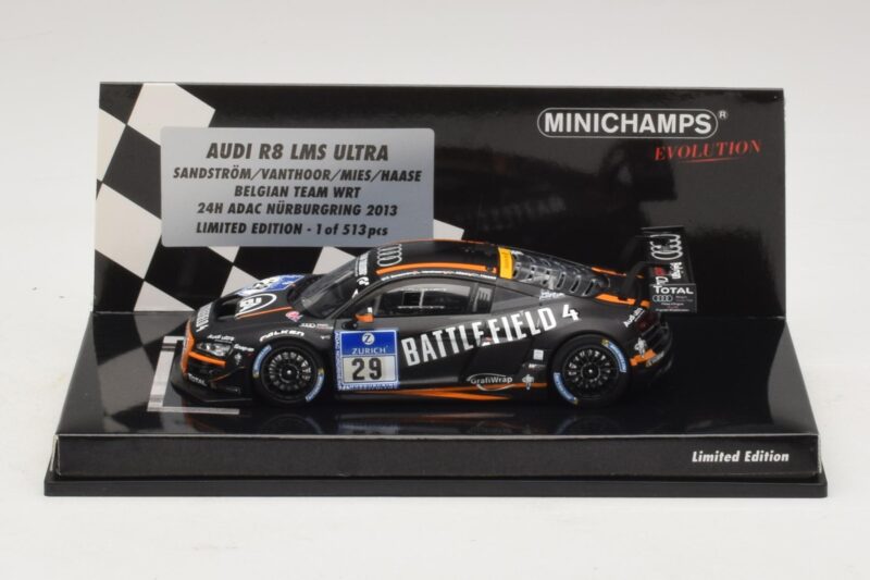 Audi R8 LMS Ultra #29 Team WRT Sandstorm L. Vanthoor 24 Hours of Nurburgring 2013 Minichamps 1:43 437130129 Метал