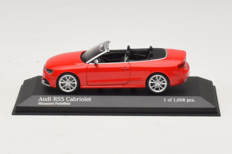 Audi RS5 B8 Кабриолет Червен Minichamps 1:43 Audi RS5 B8 Кабриолет Червен Minichamps 1:43 410011230 Метал