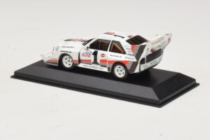 Audi Sport Quattro S1 #1 W. Rohrl Pikes Peak International Hill Climb Winner Record 1987 Minichamps 1:43 410871201 Метал — снимка 3 от 4