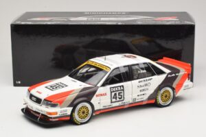 Audi V8 Quattro DTM #45 F. Biela Team AZR 1991 Minichamps 1:18 100911045 Метал — снимка 8 от 8