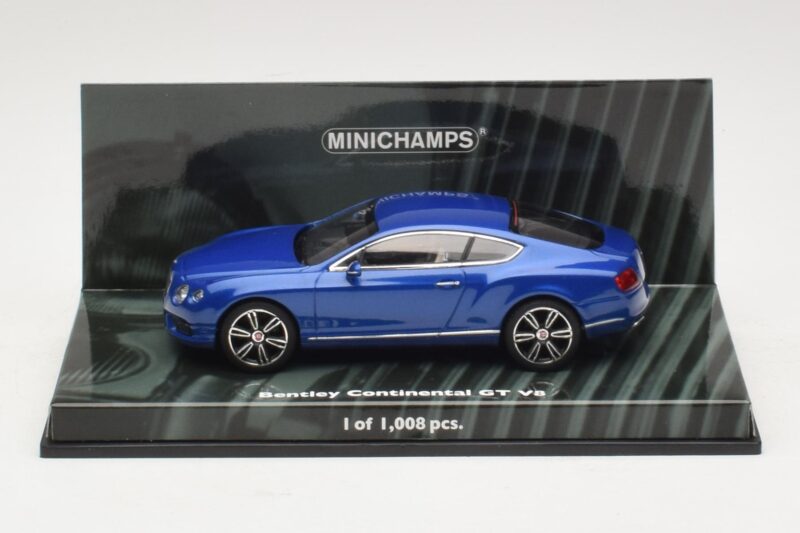 Bentley Continental GT V8 Син Металик Minichamps 1:43 436139982 Метал