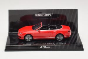 Bentley Continental GTC Speed Червен Minichamps 1:43 436139061 Метал