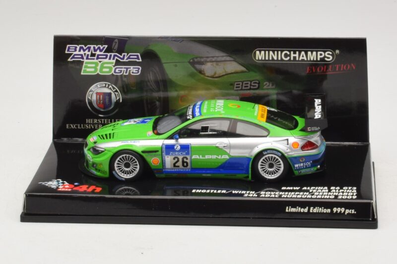 BMW Alpina B6 GT3 #26 24 Hours of Nürburgring 2009 Minichamps 1:43 437092626 Метал