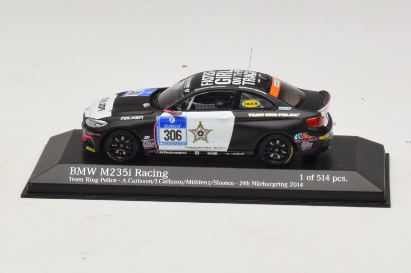 BMW M235i Ring Police Team #306 Carlsson 24 Hours of Nurburgring 2014 Minichamps 1:43 437142406 Метал