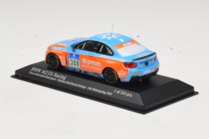 BMW M235i Team Adrenalin #308 Fischer / Zils 24 Hours of Nurburgring 2014 Minichamps 1:43 437142408 Метал — снимка 3 от 4
