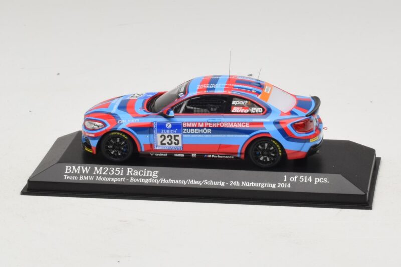 BMW M235i Team BMW Motorsport #235 Bovigdon 24 Hours of Nurburgring 2014 Minichamps 1:43 437142435 Метал