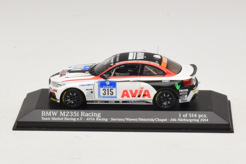 BMW M235i Team Mathol #315 24 Hours of Nurburgring 2014 Minichamps 1:43 437142415 Метал