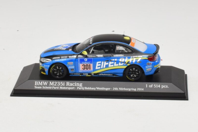 BMW M235i Team Scheid #301 Partl / Rebhan 24 Hours of Nurburgring 2014 Minichamps 1:43 437142401 Метал