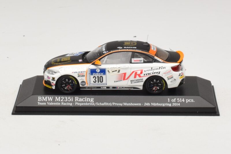 BMW M235i Team Valentin Racing #310 Piepenbrink 24 Hours of Nurburgring 2014 Minichamps 1:43 437142410 Метал